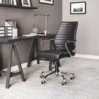 Zuo Enterprise Low Back Office Chair - Black-Chair Weight Capacity: Supports up to 285 lb