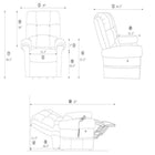 Journey Perfect Sleep Chair Deluxe Plus 2 Zone Heat Massage Miralux Recliner - Saddle-Zero gravity positioning helps reduce pressure on the back, hips, legs, and joints