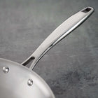 Tramontina 8" Tri-Ply Clad Stainless Steel Fry Pan - Seattle Handle-The fry pan is NSF-certified, meeting the highest standards for safety and quality. Designed for use in both home and professional kitchens, it's compatible with all cooktops, including gas, electric, ceramic glass, and induction. It's oven-safe up to 500Â°F, allowing you to easily transfer it from stovetop to the oven for finishing dishes. The stainless steel handle is securely riveted for a comfortable, firm grip, and features a Seattle-s
