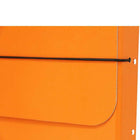 JAM Paper Thick Portfolio File Carrying Case with Elastic Band - 10 x 1 1/4 x 13 1/4 - Orange-Made from durable, sturdy chipboard material and feature a black elastic band closure designed to keep documents secure