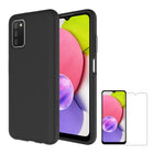 AXS PROTech Dual-layered Anti-Shock Case & ARMORGlass Screen Protector for Samsung Galaxy A03s - Black-Drop resistant up to 10 feet