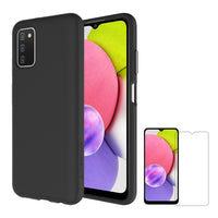AXS PROTech Dual-layered Anti-Shock Case & ARMORGlass Screen Protector for Samsung Galaxy A03s - Black-Drop resistant up to 10 feet