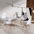 Plata Import Eiffel Glass 36" Dining Table-glass top allows for a sleek and modern look