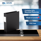 Davis Group Premium Economy Binder - D Ring - 1.5" - Black - 6 Pack-Ideal for Conferences, Reference, Colleges & Universities