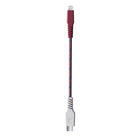 Skullcandy Line + USB-C to Lightning Cable - Vice/Crimson-6ft Tangle-free Charging Cable