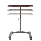 Seville Classics Mobile Laptop Desk Cart (WEB162)-Low-profile, rectangular metal base allows easy use near other furniture