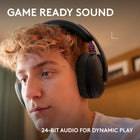 Logitech G325 LIGHTSPEED Wireless Bluetooth Gaming Headset - Black-High-performance audio: 24-bit customizable headset audio with enhanced bass for deeper immersion in every game