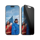 PanzerGlass Ultra-Wide Fit Privacy Screen Protector iPhone 16 Pro - Black-With this privacy screen protector your personal info is safe from the prying eyes