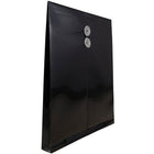JAM Paper Plastic Envelopes with Button and String Tie Closure, Letter Open End, 9.75 x 11.75, Black Poly, 108 Pack (118B1BLB)-Opening: open end