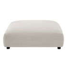 Modway Solace Modular Upholstered Fabric Ottoman - Salt-Non-Making Floor Glides