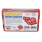 Learning Advantage Equivalent Fraction Dominoes-IMPROVE MATH SKILLS -- Watch kids bolster their skills in reducing fractions to lowest terms, identifying equivalent fractions, finding common denominators, pairing fractions with sums of one and more.
