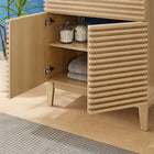 Modway Render 30" Bathroom Vanity - Oak/Black-8" Centerset Holes