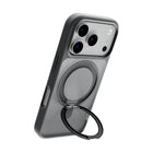 TUFF8 Glide360 Mag Case for iPhone 17 Pro - Smoke Black-Improve Grip: Acts as a ring for better grip and hold