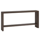 Hudson&Canal Osman 64"W Console Table - Alder Brown-A modern contemporary design for your entryway, living room, den, and more