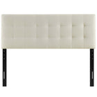 Modway Lily Upholstered Fabric King Headboard - Ivory-Fiberboard and plywood frame