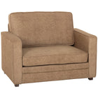 HOMCOM Velvet-feel Accent Chair with Wide Sea for Living Room - Brown-Extra-wide 35.4" seat offers spacious comfort for complete relaxation   
