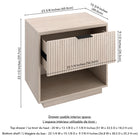 Hudson&Canal Karten 24" Nightstand - Alder White-8
