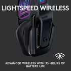 Logitech 981-000971 G535 LIGHTSPEED Wireless Gaming Headset - Black-Lightweight and Comfortable: At only 236 grams, G535 is smaller and lighter than the G733; reversible suspension headband helps distribute weight and is adjustable for a customized fit