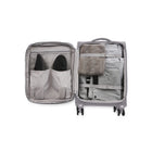 Bugatti Amsterdam Softside Carry-on Luggage - Grey-Zipper-release expansion system allows 20% more packing space