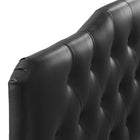 Modway Annabel Upholstered Vinyl Queen Headboard - Black-Fiberboard and plywood frame