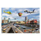MOJO On-the-Go Transportation Jumbo Photographic Floor Puzzle-Colourful illustrated design includes names for all of the animals encouraging recall and learning