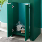 Modway Maybelle 24" Bathroom Vanity - Green/Black-L-Shaped Metal Pulls