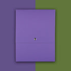 JAM Paper Vertical Snap Closure Portfolio - 12 1/8 x 9 x 1/2 - Purple Kraft-These portfolios feature a snap closure, keeping your items safe yet, allowing you to retrieve them in a snap