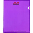 JAM Paper Plastic Sleeves - 9" x 12" - Purple - 12 Pack-Size: 9 x 11.5 inches (Fits Standard Documents)