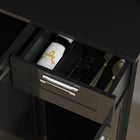 HOMCOM 71" H Kitchen Pantry Cabinet with Adjustable Shelf and Drawer - High Gloss Black-Colour: High Gloss Black 