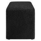 Modway Simba Boucle Fabric Waterfall Long Bench - Black-Adjustable Foot Caps
