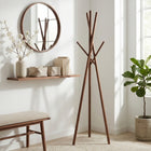 Decent Living Wooden Coat Rack - Walnut Finishing on Ashwood-Design: Red Dot Award-winning PIY Nude coat rack