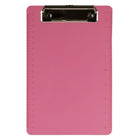 JAM Paper Small Plastic Memo Clipboards with Low Profile Metal Clip - Mini (6 x 9) - Pink-Colour: Pink | Be stylish and organized with colourful clipboards.