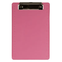 JAM Paper Small Plastic Memo Clipboards with Low Profile Metal Clip - Mini (6 x 9) - Pink-Colour: Pink | Be stylish and organized with colourful clipboards.