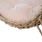 PawHut Rattan Elevated Pet Bed Cat House - Natural Wood-Colour: Natural Wood 