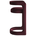Modway Winslow Performance Velvet Bar Stool - Mulberry-Dense Foam Padding