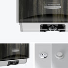 Kimberly-Clark Professional ICON Automatic Soap and Sanitizer Dispenser - with Ebony Woodgrain Design Faceplate-Easy servicing with a choice of keyed or push button lock that can be positioned on either side of the dispenser.