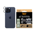 PanzerGlass Camera Lens Protector Hoops iPhone 15Pro/15 Pro Max - Clear-Black aluminum frame