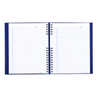 Blueline NotePro Ruled Notebook - 10-3/4" L x 8-1/2" W - Indigo Blue - 300 Pages-Self-adhesive tabs