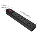BlueDiamond Expand Basic 10' 6-Outlet Surge Protector - 2 Pack-350 Joule Energy Rating- Provides superior power protection for all of your electronic devices against dangerous surges