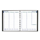 Blueline 2026 MiracleBind CoilPro Weekly Planner with Refillable Note Pages - 11" x 9-1/16" - Black - Bilingual-Twin-wire binding with hard lizard cover