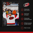 Frameworth Frederik Andersen 20" H x 29" W Framed Canvas Carolina Hurricanes 2026 Stanley Cup Champions Framed - Officially Licensed NHL/NHLPA-8