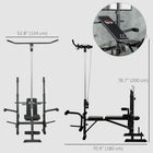 Soozier Adjustable Weight Bench with Pulley System-Bench adjusts to three positions for flat or incline use