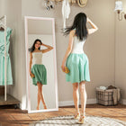 HOMCOM Full Length Mirror - 21" W x 64" H - Pink-Freestanding, leaning, or wall mounted mirror suits any layout 