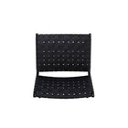 Manhattan Comfort Maintenon 25.79" Industry Chic Faux Leather Upholstered Accent Chair - Black - 2 Pack-9