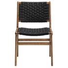 Modway Saoirse Woven Rope Wood Dining Side Chair - Walnut/Black - 2 Pack-10