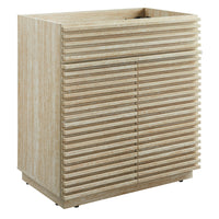 Modway Render 30" Faux Travertine Bathroom Vanity Cabinet - Travertine-Bathroom Vanity Cabinet