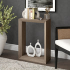 Hudson&Canal Osmond 22"W Console Table - Antiqued Grey Oak-Clean with a soft, dry cloth and no harsh chemicals or abrasive cleaning materials