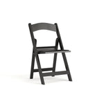 Flash Furniture HERCULES Series Black Resin Folding Chair with Black Vinyl Padded Seat-1000 lb. Weight Capacity