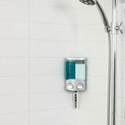 Better Living Euro Dispenser Duo - Satin Silver-Versatile dispenser can be mounted either in the corner or flat on a wall