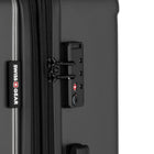 Swiss Gear Hardside Spinner 28" Checked Luggage - Dark Grey-Large split-case interior with elastic compression straps to keep clothes secure and wrinkle-free